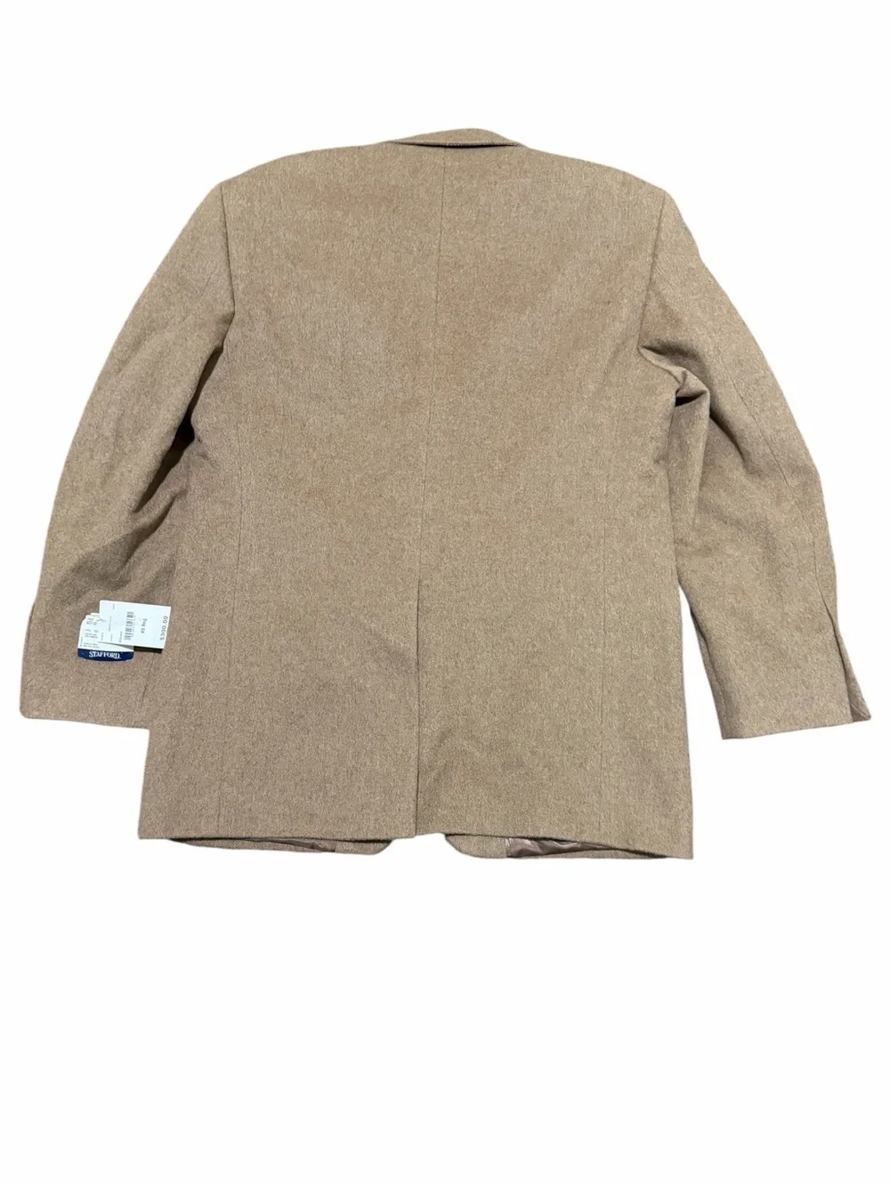 Stafford Light Brown Herringbone Sport MEN BLAZER ,SZ40, NWT,100%camel